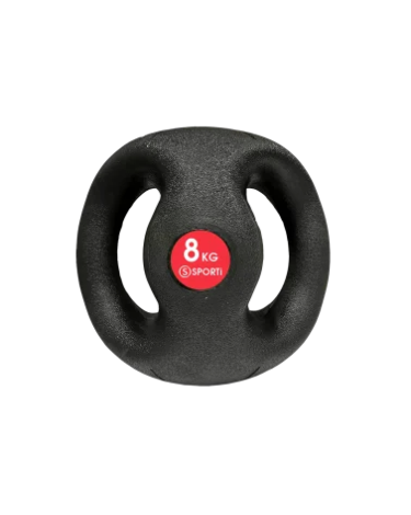 Balon medicinal de 10kg con asas para entrenamiento funcional