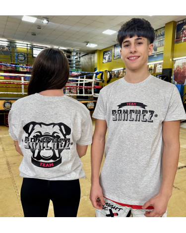 Camiseta del Team Sanchez  "American Bully" gris