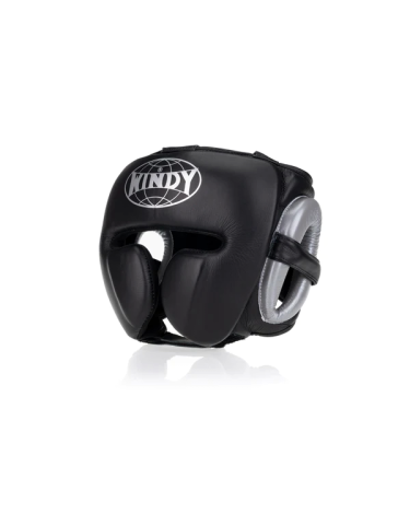 Casco para deportes de contacto Windy "Mexican" negro/ plata