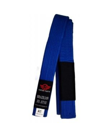 Cinturon de Brazilian Jiu Jitsu custom fighter azul