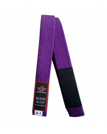 Cinturon de Brazilian Jiu Jitsu custom fighter Morado