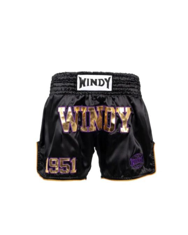 Fight shorts Kick & Thai Windy "Black 1951"