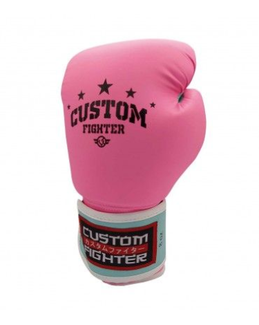 Guantes de Boxeo Custom Fighter Pink star 6 oz