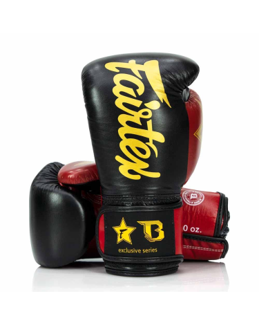 Guantes de Boxeo Fairtex FXB negro/rojo