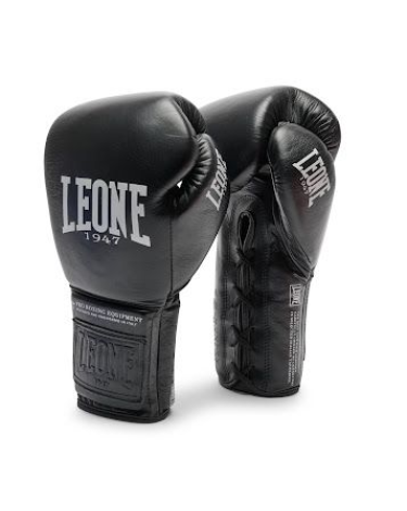 Guantes de Boxeo Leone 1947 "The Greatest" cuerdas negro GN111L