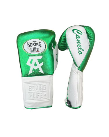 Guantes de Boxeo No Boxing No Life Canelo Alvarez signature model 14 oz verde/blanco