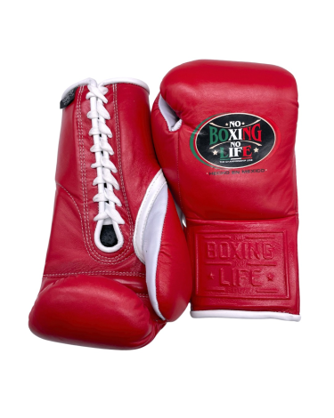 Guantes de Boxeo No Boxing No Life "pro fight" rojos