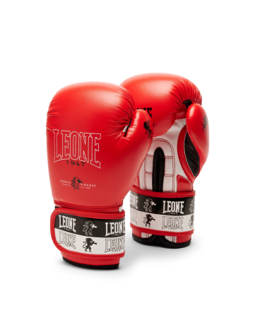 Guantes de Boxeo para Niño Leone 1947 "Iconic Junior" rojo 6 Oz  GN408J