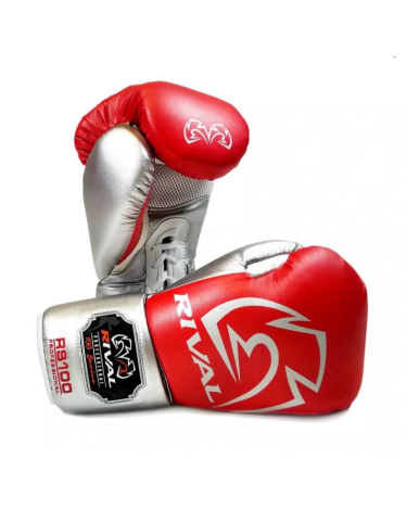 Guantes de Boxeo para Sparring Rival Boxing RS100 Rojo/Plata