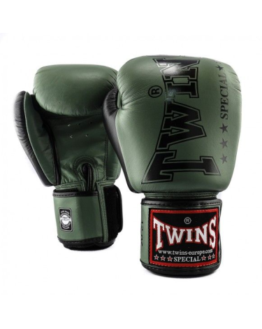 Guantes de Boxeo Twins Special BGVL-8  Verde Militar