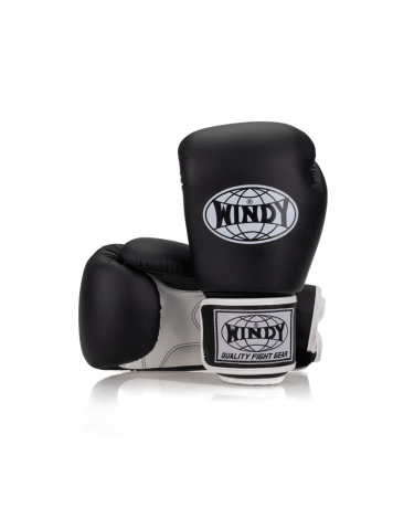 Guantes de boxeo Windy Classic Microfiber BGVHU negro