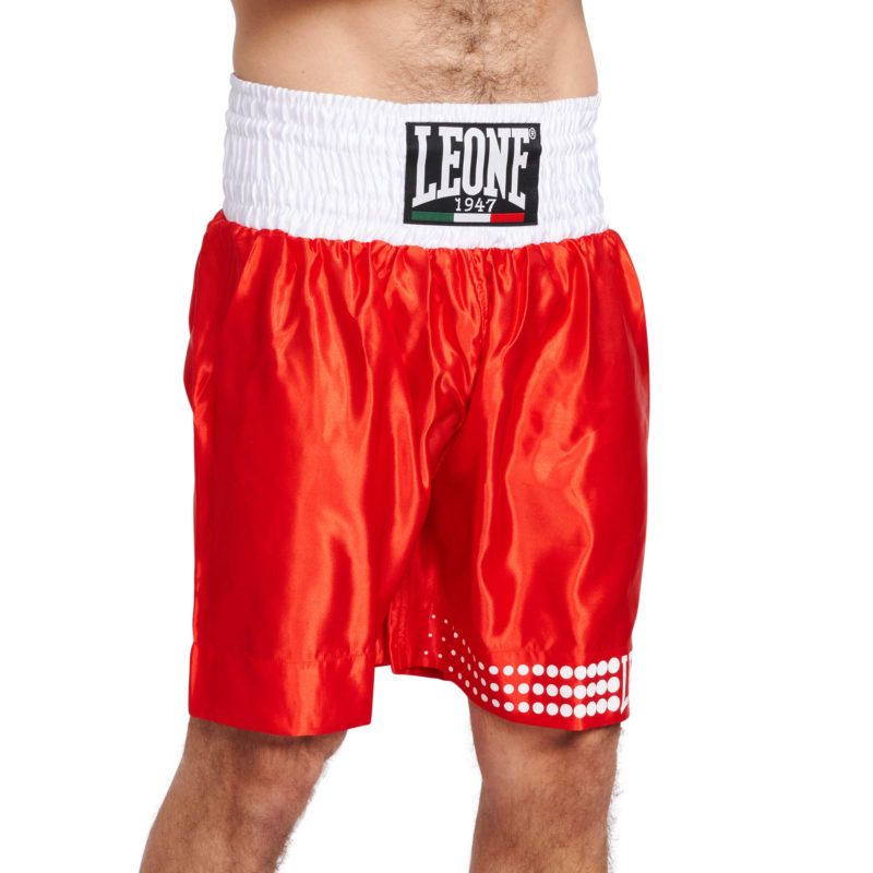 Pantalón de Boxeo Leone Color Rojo AB737