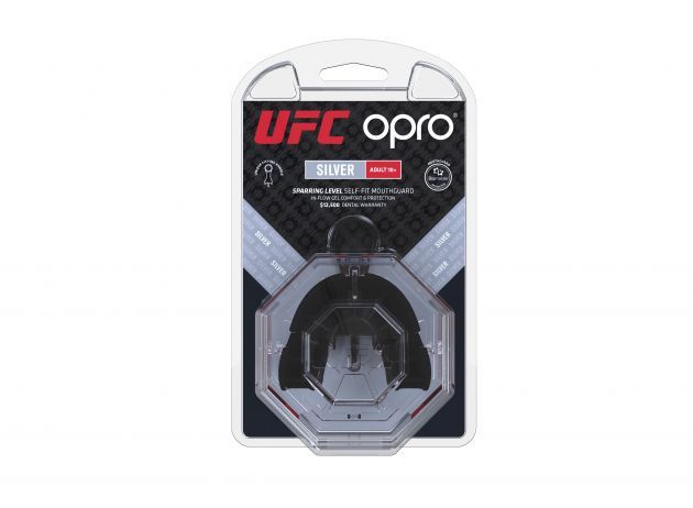 Protector Bucal Opro UFC Plata color rojo 2