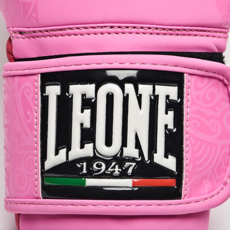 Guantes de Boxeo Leone 1947 "Maori" Color rosa GN070 talla M 1