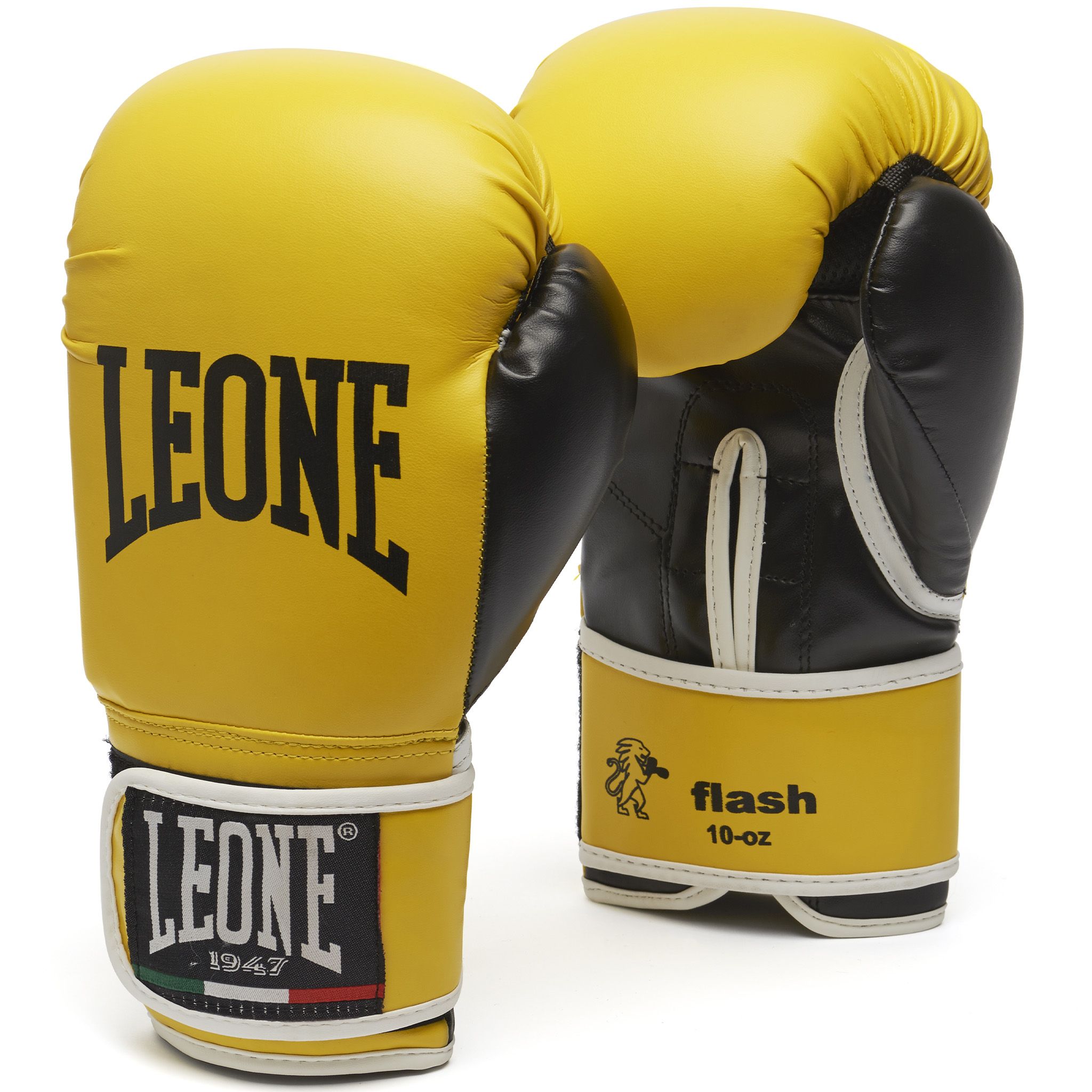 Guantes de Boxeo Leone "Flash" Color Amarillo GN083 10 onz