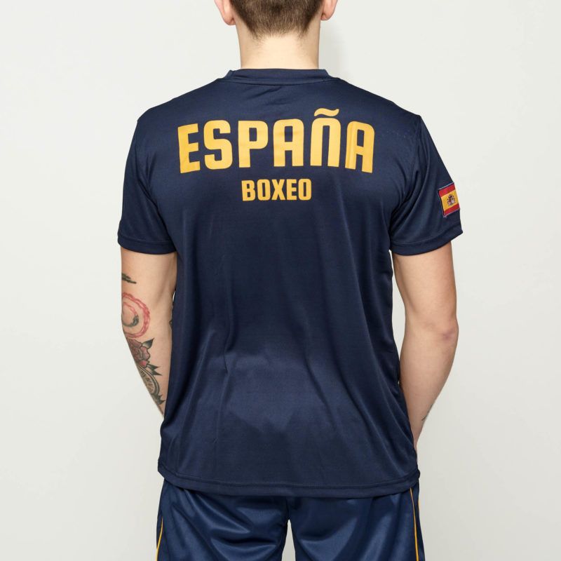 Camiseta "Federacion Española de boxeo" Leone 1947 AB220 Color azul 3