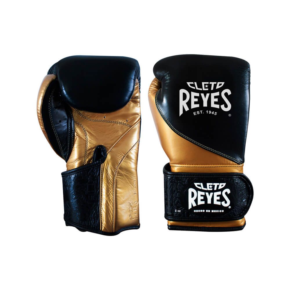 Guantes de Boxeo Cleto Reyes "High precision" negro/ dorado
