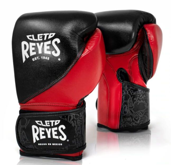 Guantes de Boxeo Cleto Reyes "High precision" negro/rojo