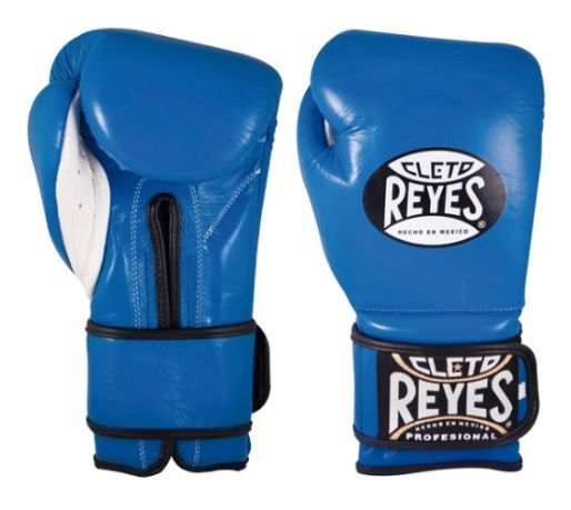 Guantes de Boxeo Cleto Reyes con relleno extra azul