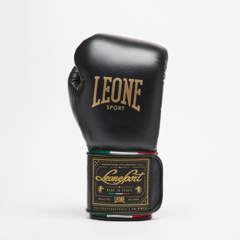 Guantes de boxeo Leone Sport "Orlando" Velcro color negro 8