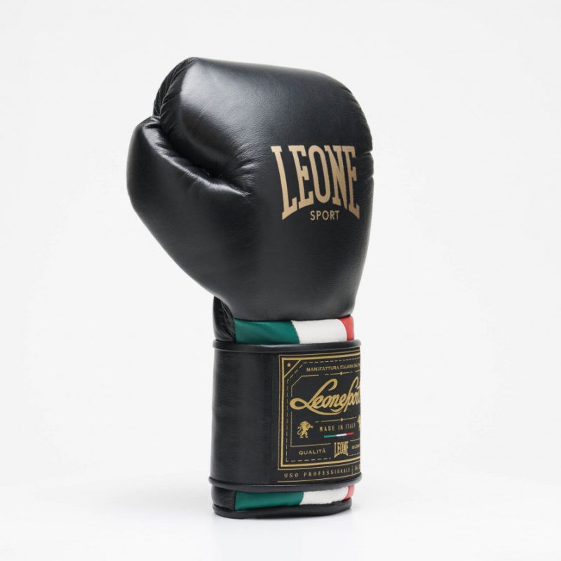 Guantes de boxeo Leone Sport "Orlando" Velcro color negro 10