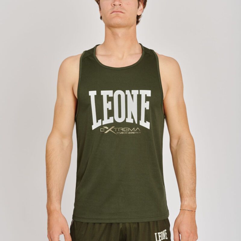 Camiseta de tirantes "Logo" Leone 1947 Color verde ABX101
