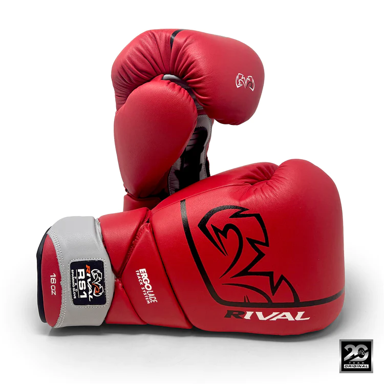 Guantes de Boxeo Rival boxing Pro Sparring RS1 "20 Aniversario" rojo