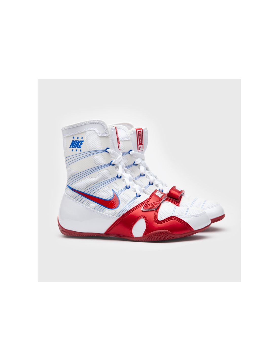Botas de boxeo Nike Hyperko blanco/rojo