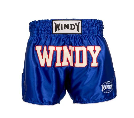 Fight shorts Kick & Thai Windy "Retro azul"